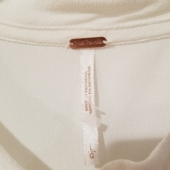 Free People easy girl tunic top dress white/cream. - Picture 6 of 8